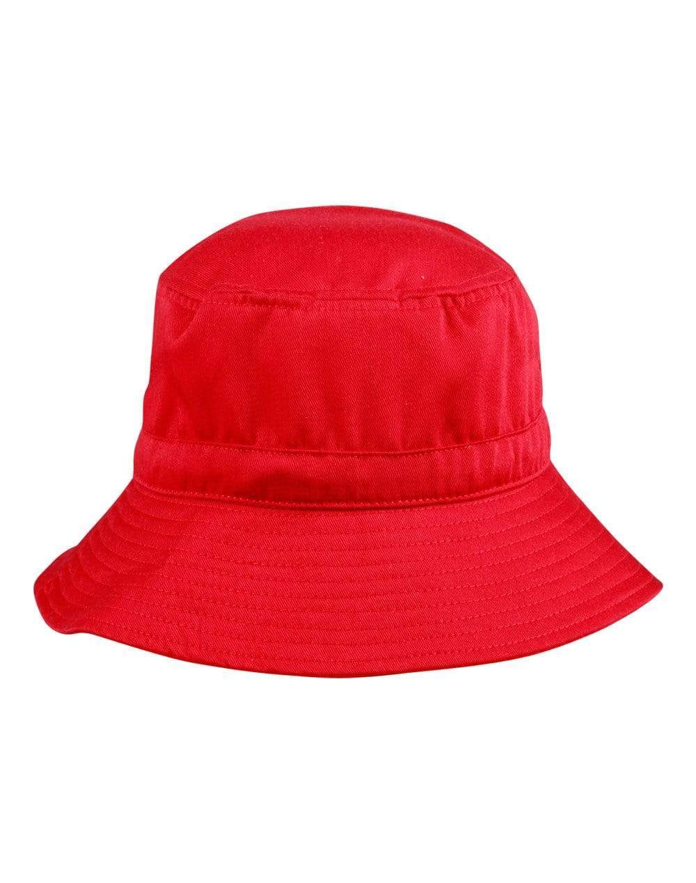 Bucket Hat With Toggle H1034 Active Wear Winning Spirit Red S/M